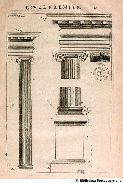 Tav. III - Elementi architettonici, p. 21