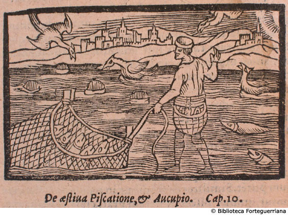De aestiva piscatione, et aucupio, c. 166v