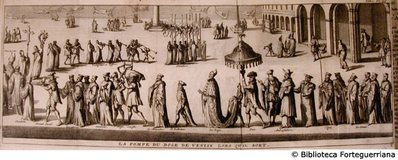 La processione del doge di Venezia quando esce, p. 139