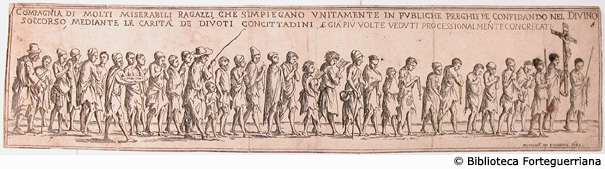  -  In Bologna: [s.n.], 1699
Acquaforte mm.132x542 - Aut. G.M. Mitelli