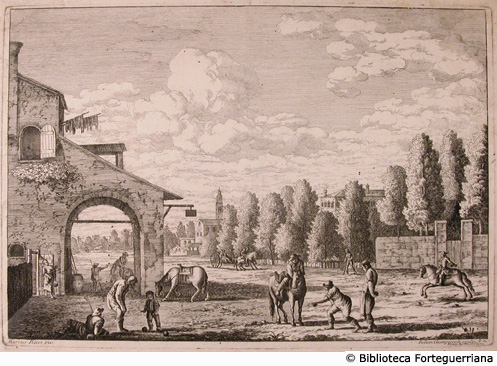  - / Marcus Ricci inv., Venezia: Apud Theodoro Viero, [sec.18, seconda met]
Acquaforte, mm.250x360 - Aut. Giuliano Giampiccoli (Belluno, 1698-1759)