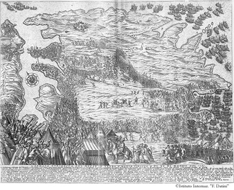 Tav. 4, L'armata turchesca che messe a terra a Marza sirocco a d XX di maggio del 1565