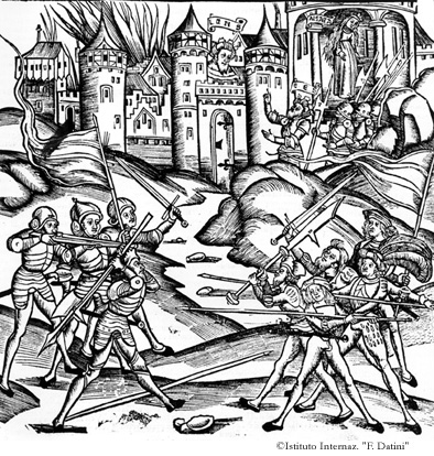 Enea attacca Laurento; Amata si uccide.(XII, 554-613)