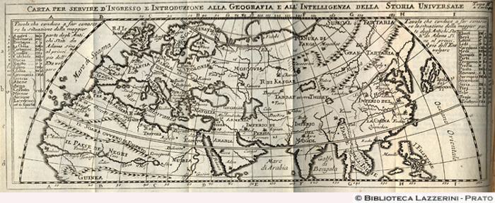 Carta per servire d'ingresso e introduzione alla geografia e all'intelligenza della storia universale, p. 401