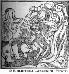 M. Curzio, cavaliere romano, si getta in un burrone per salvare la Calabria da un maleficio, p. 237