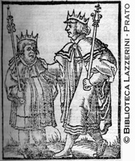 I re Goti e i re Saracini (secondo le leggende, i primi dovevano essere grassi e i secondi magri), p. 283