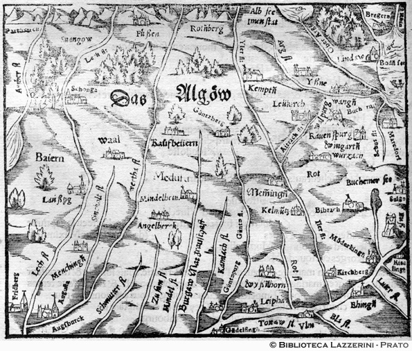 Mappa della regione di Algau, p. 622