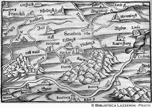 Mappa della regione di Suobe (Suaben), p. 634