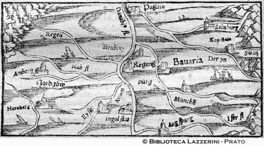 Mappa della Regione della Baviera, p. 708