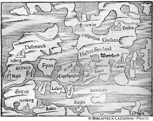 Mappa della Danimarca, p. 1008