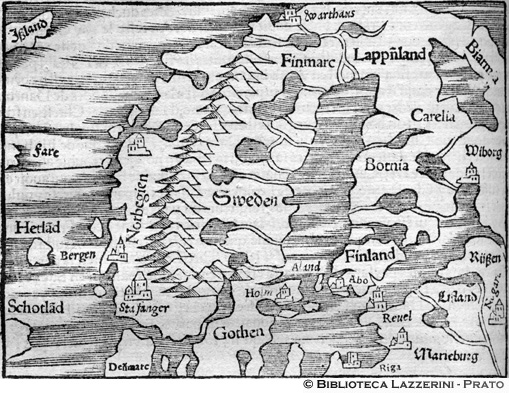 Mappa della Gottlandia [Scandinavia], p. 1030