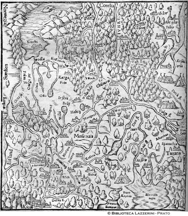 Mappa della regione della Moscovita, p. 1128