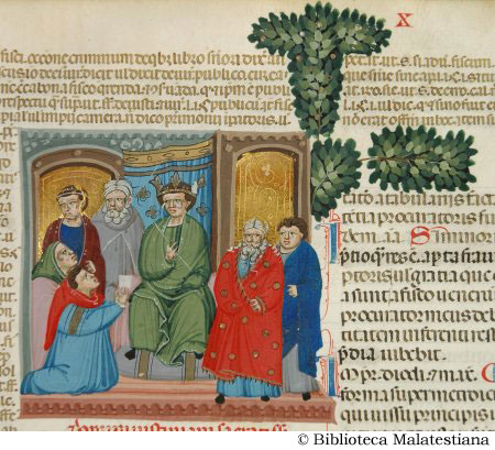 (L'imperatore Giustiniano delibera sul fisco), c. 209r