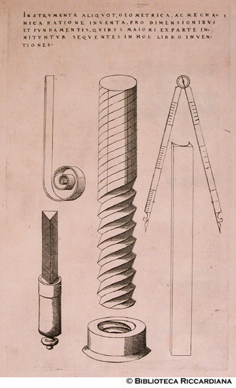 Strumenti geometrici e meccanici.