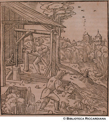 Tromba per estrarre l'acqua dal terreno, p. 137