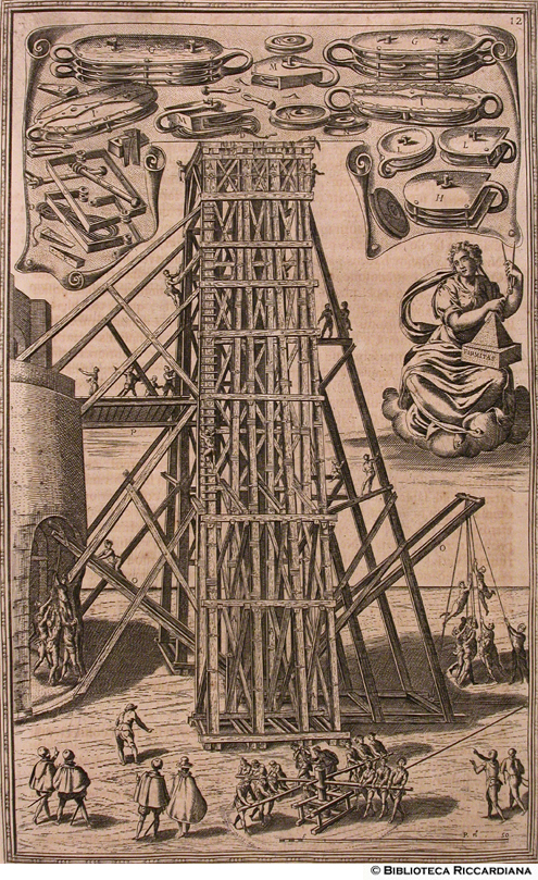 Macchinario per innalzare lObelisco Vaticano e parti di esso inventate da Domenico Fontana, p. 283 - autore: Natale Bonifazio (?)