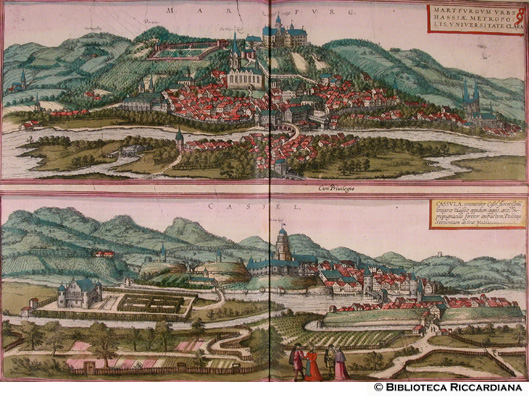 Tav. 26 - a).- Martpurgum (Marburg, Germania), b).- Cassula, Cassel (Kassel, Germania)