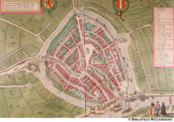 Tav. 14 - Gouda nell'anno 1585 (Paesi Bassi)