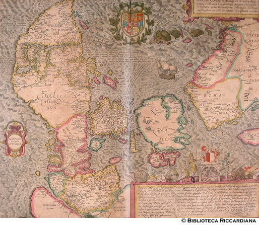 Tav. 25 - Carta geografica del Nord Europa (Mar Baltico, Mare del Nord, Mar di Norvegia, ...)