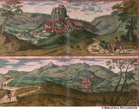 Tav. 11 - a).- Hardales (Ardales, Spagna), b).- Cartama (Crtama, Spagna) - (autore: George Hofnagel, 1564)