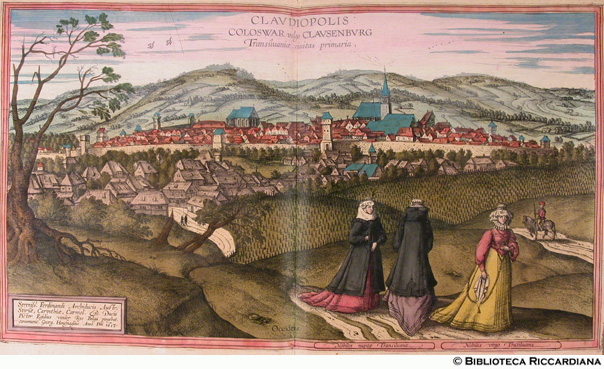 Tav. 41 - Claudianopolis, Coloswar, Clausemburg (Cluj, Romania) - (autore: Jacobus Hoefnagel, 1617)