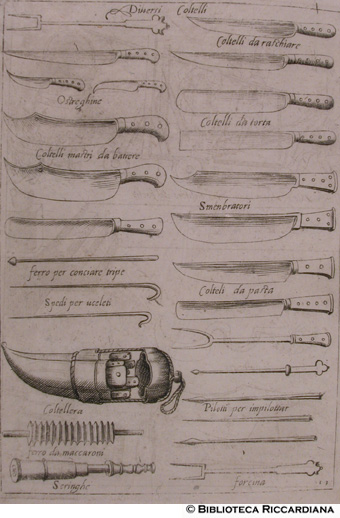 Fig. 13 - Diversi coltelli