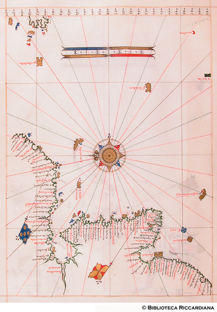 Carta nautica delle coste dell'America settentrionale nord-orientale, c. 9v
