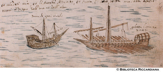 Barca dei Greci e dei Turchi e Galeotta Liornina di S.A.S., c. 45r