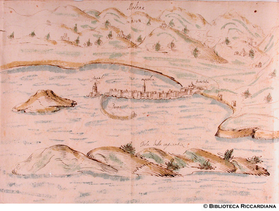 Città di Modone e Isola della Sapientia (Grecia), c. 51r