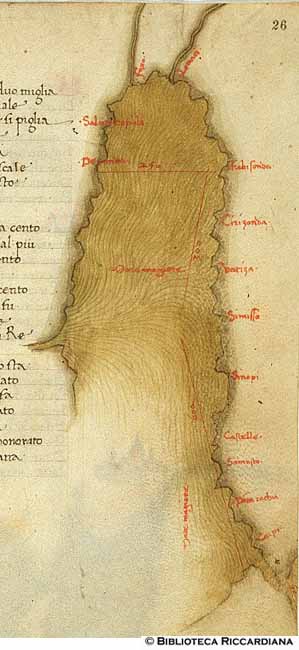 Carta geografica del Mar Maggiore (Mar Nero), c. 26r