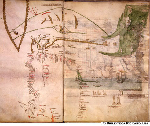 Carta geografica della Terra Santa, c. 141v-142r