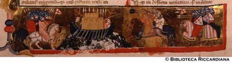 Battaglia fra cristiani e saraceni, c. 15v