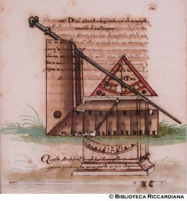 Archipendolo con triangolo, c. 188r