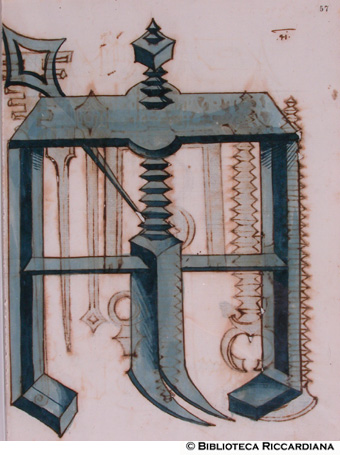 Strumento per rompere o aprire porte e finestre, c. 57r