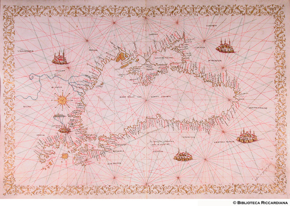 Carta nautica del Mar Nero (Mar Pontico), cc. 10v-11r