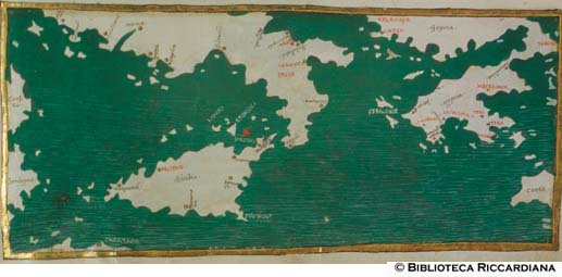Carta geografica del mar Mediterraneo orientale, c. 99r