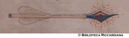 Freccia incendiaria: malleolo, c. 124r