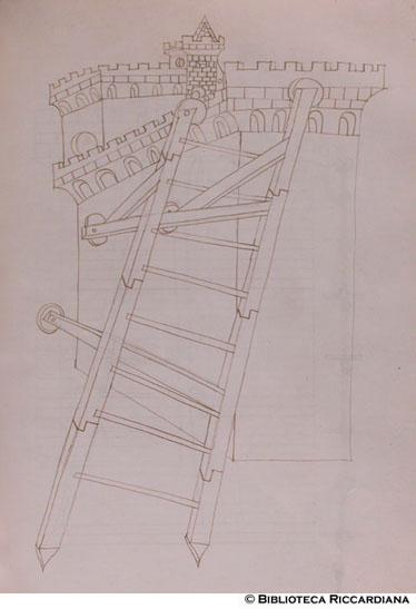 Scala per assaltare le mura, c. 141r