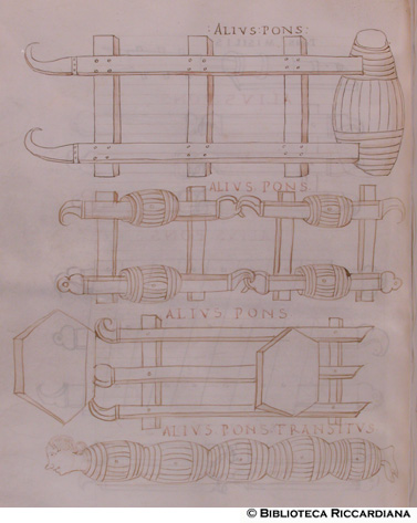 Ponti galleggianti, c. 170v