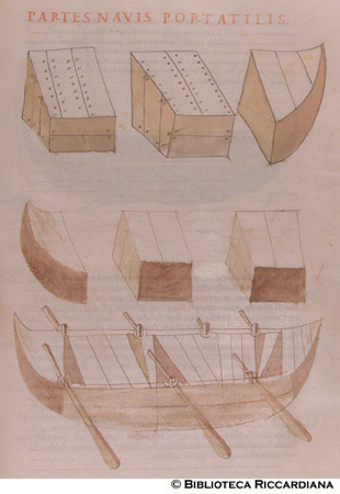 Navi trasportabili a pezzi, c. 172r