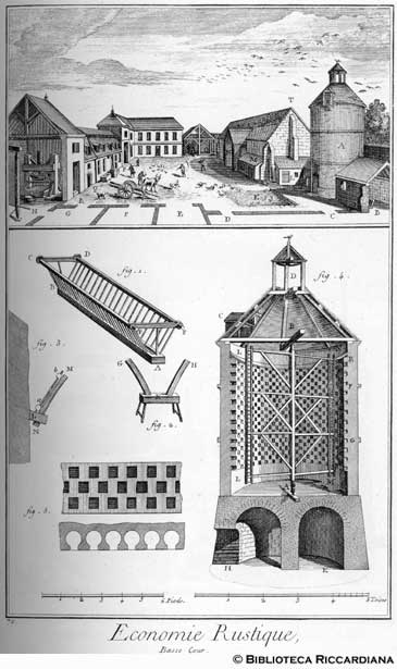 Tav. 79 - Economia rurale: cortile e colombaia.