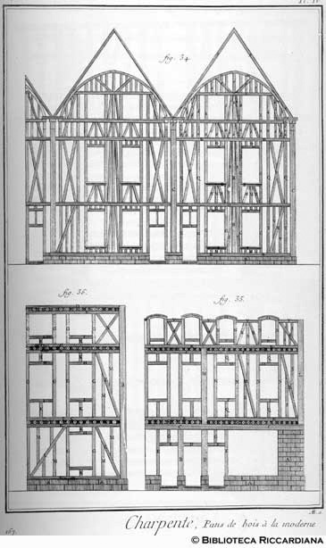 Tav. 167 - Carpentiere: piani di legno alla moderna e tecniche.