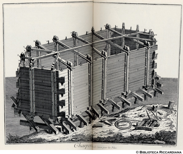 Tavv. 186-187 - Carpentiere: cassone per la costruzione dei pilastri.