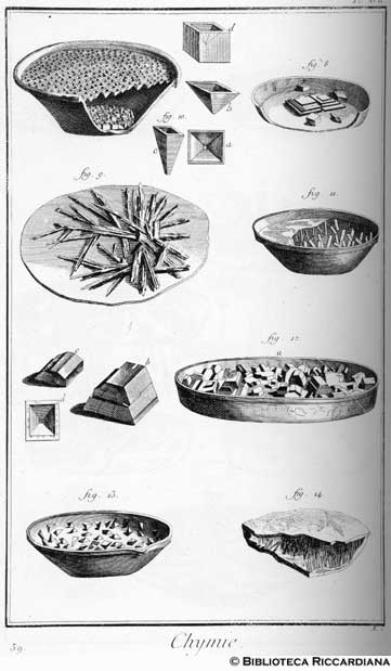 Tav. 59 - Chimica: cristalli.