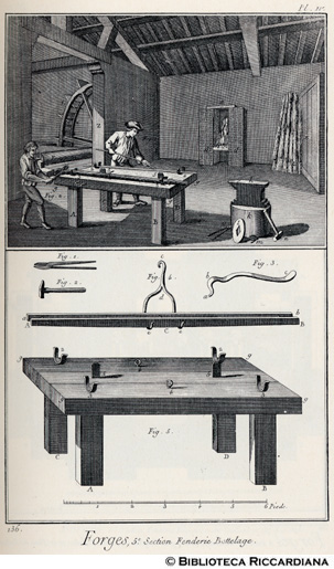 Tav. 136 - Fucine, V sezione, Laboratorio per l'affastellamento.