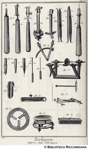 Tav. 271 - Orologeria - Utensili.