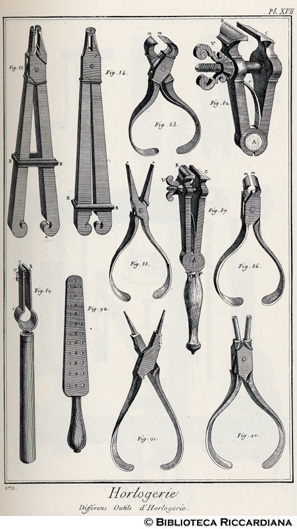 Tav. 272 - Orologeria - Utensili.