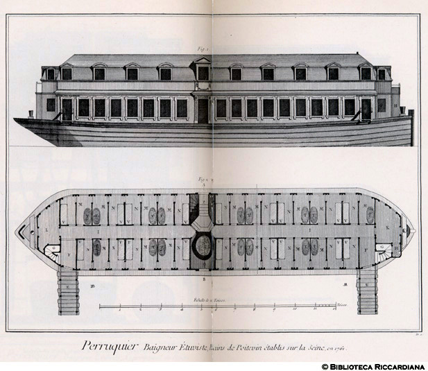 Tavv. 102-103 - Parrucchiere -Battello adibito a stabilimento balneare sulla Senna.