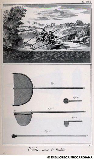 Tav. 135 - Pesca con il retino nel fiume.
