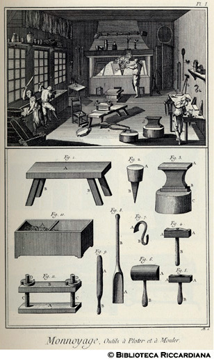 Tav. 9 - Monetazione: Laboratorio e attrezzi.